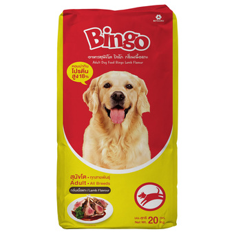 BINGO อาหารสุนัข บิงโก แลมป์ 20 กก