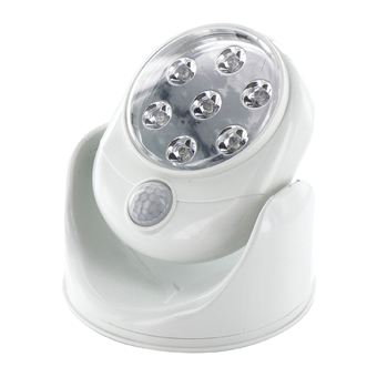 โคมไฟไร้สายแบบพกพาเปิด - ปิดโดยอัตโนมัติปรับระดับ180° LED Motion Sensor (White)