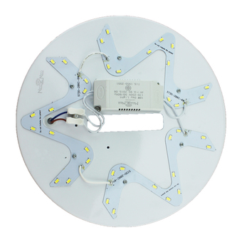 Neo Neo แผ่นชิปไฟเพดาน แบบเจาะรูกลาง LED18W ใช้แทนหลอดนีออนกลม 32W แสงเดย์ไลท์ - สีขาว