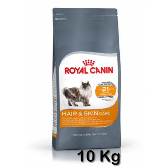Royal Canin Hair &amp; Skin 10 Kg อาหารสำหรับแมวโตที่ต้องการบำรุงขนและผิวหนัง ขนาด 10 กิโลกรัม