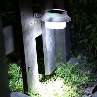 โคมไฟโซล่าเซลล์ ทรงกลม 3 LED(ใหญ่) เเสง : ขาว