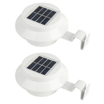 KAKUKI โคมไฟ โซล่าเซลล์ 3LED รุ้นN732 (สีขาว) 2 ชี้น