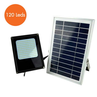 โคมไฟถนน ไฟรั้วใช้พลังงานแสงอาทิตย์ 8 วัตต์ LED 120 ดวง