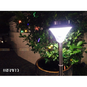 ไฟปักสนาม โซล่าเซลล์ 20 LED (เเสงขาว)