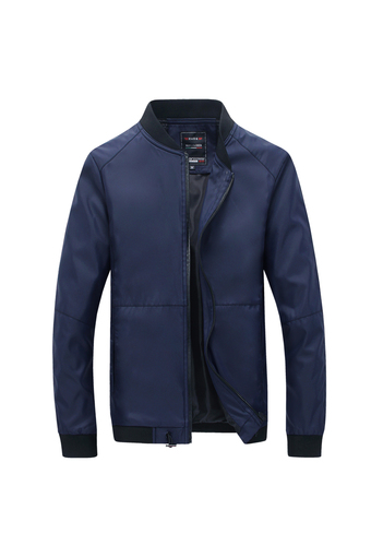 Autumn New Men&#039;s Solid Color Long-sleeved Jacket(Blue) - Intl