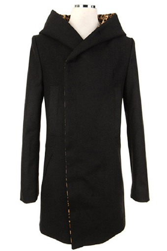 Following เสื้อโค้ตกันหนาว ลายเสื้อ รุ่น GN11B (Black)