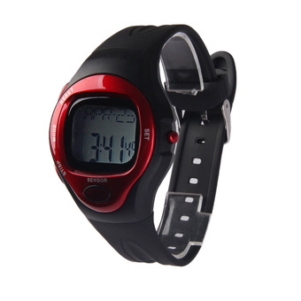 New Heart Rate Tester Monitor Watch Digital Calorie Counter Watch 008 Red (Intl)