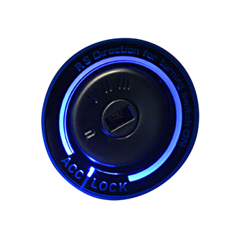 Acediscoball Car Light LED Lgnition Switch Cover Ring Key Ring Decoration Stickers (Blue)