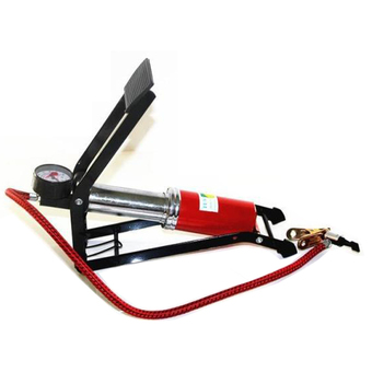 BEST Vehicle mounted pump Foot pump ที่สูบลมแบบเท้าเหยียบ ( Red/Black )
