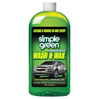 Simple Green Car Wash &amp; Wax Concentrate 20oz น้ำยาล้างและเครือบเงาสีรถยนต์ ชนิดเข้มข้น 20oz