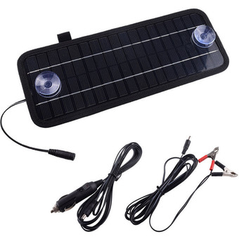 Portable Solar Panel Power Battery Charger Backup For Car Boat Automobile 12V 4.5W