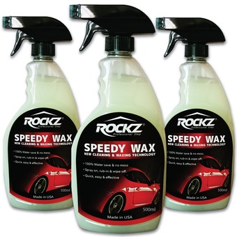 ROCKZ® สเปรย์เคลือบแก้ว SPEEDY WAX (2in1) แพ็ค 3 ขวด (SIZE L) ขนาด 500ml