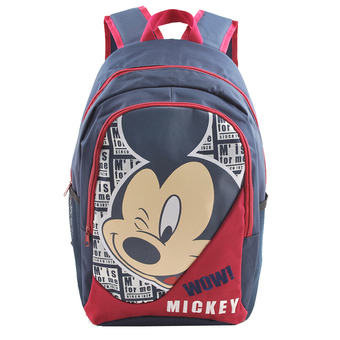Mickey Mouse กระเป๋าเป้ กระเป๋านักเรียน สะพายหลัง (สีกรม)