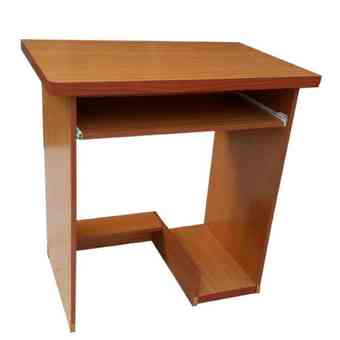 Kitt Shop โต๊ะวางคอมพิวเตอร์ โต๊ะทำงานไม้ 80 ซม (สีลายไม้สัก)