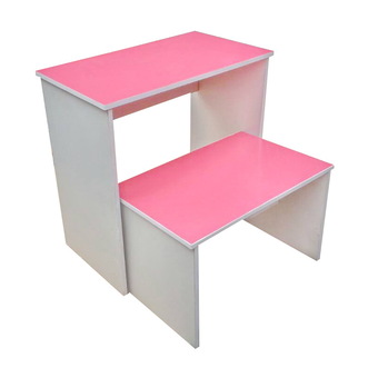 NK Furniline Twin Table ชุดโต๊ะคู่ รุ่น Ttwin70 - (สีขาว/ชมพู)
