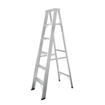 Multi-X บันไดอลูมิเนียมแบบบาง 1.5 mm ขึ้นทางเดียว 6 ขั้น ladder aluminium รุ่น ALS106 ( สีเทา )