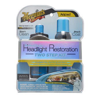 Meguiar's G2000 Perfect Clarity Headlight Kit ชุดขัดฟื้นฟูสภาพไฟหน้า(ด้วยมือ 2 ขั้นตอน).