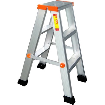 Happy moveบันไดอลูมิเนียม 2 ทางขึน 3ขั้นladder aluminiumรับน้ำหนัก 100 กก.