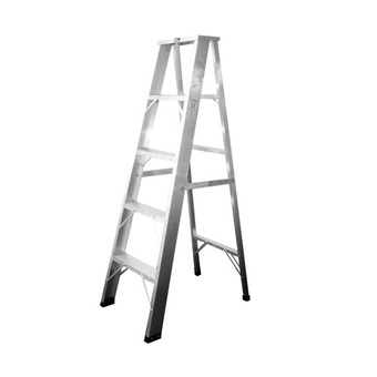 Multi-X บันไดอลูมิเนียมแบบบาง 1.5 mm ขึ้นทางเดียว 5 ขั้น ladder aluminium รุ่น ALS105 ( สีเทา )