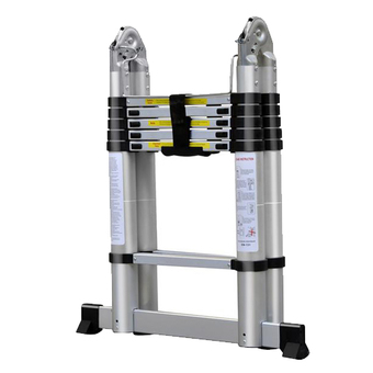 Multi-X บันไดอลูมิเนียม ยืดหดได้ ทรงเอ 1.83 เมตร ทรงพาด 3.8 เมตร พับเก็บ ladder aluminium รุ่น ML-002 ( สีเทา )