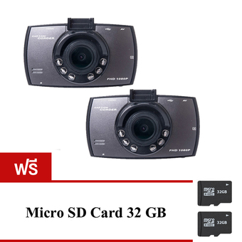 Camera good it FHD Car Cameras กล้องติดรถยนต์ รุ่น G30C แพ็คคู่ (Black) ฟรี Memory Card 32 GB