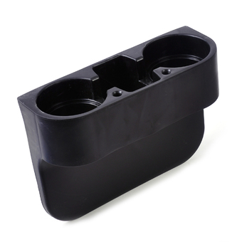 1x Black Universal Car Seat Seam Wedge Cup Drink Holder MobileShelf Content Box Interior Drink Organizer for BMW Toyota Kia(Intl) - Intl