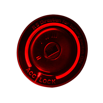 Acediscoball Car Light LED Ignition Switch Cover Ring Key Ring Decoration Stickers (Red)