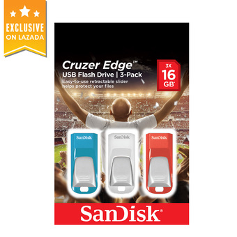 SanDisk Cruzer Edge Flash Drive (CZ51) Euro Cup 2016 Packaging (SDCZ51_016G_E46T)(5 year Waranty)