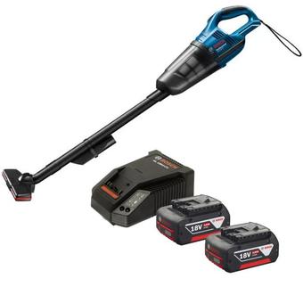 BOSCH เครื่องดูดฝุ่นแบบไร้สาย รุ่น GAS 18 V-LI (มีที่ชาร์จ และ แบตเตอรี่ 4.0Ahx2ก้อน)