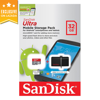 SanDisk Ultra Mobile Storage Device with 32 GB Micro SD Card and USB Drive