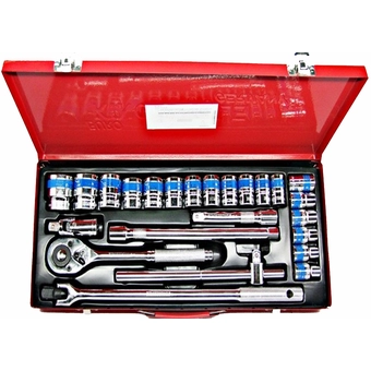 Kingtools เครื่องมือช่าง 1/2" DR SOCKET SET (24PCS)"