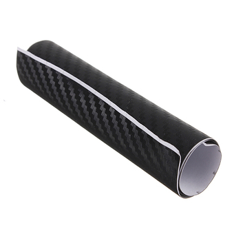 4"x8" 3D Carbon Fiber Vinyl Wrap Film Car Vehicle Sticker Sheet Roll 10x20cm Black