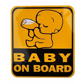 Aodi(TM) Baby Drinking Milk on Board Design Reflective Car Sticker