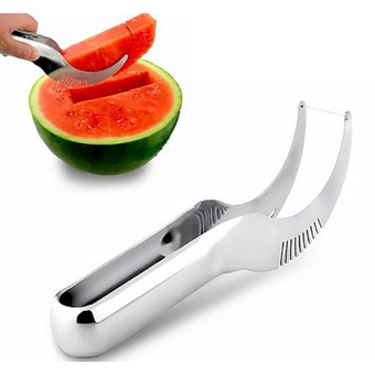 KitchenMarks ที่หั่นแตงโม ที่หั่น คว้าน คีบ แตงโม เมลอน มีดตัดและคีบแตงโม