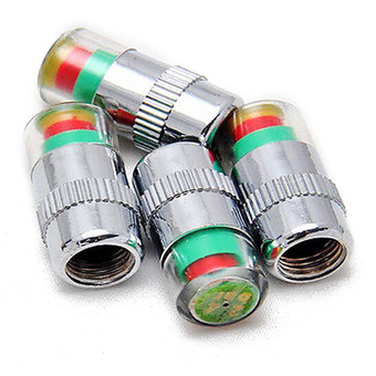 4 x Car Auto Tire Monitor Valve Dust Cap Pressure Indicator Sensor Eye Alert