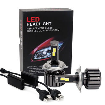 6000K HID White H4 9003 HB2 120W 10000LM CREE LED Headlight Kit Hi/Lo Beam Bulbs - Intl