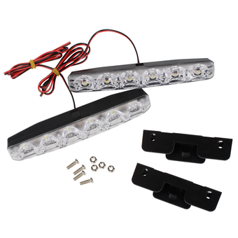 Super Bright 6 LED DRL Car Daytime Running Driving Lights Car daytime LED LampCar Daytime Running Lights