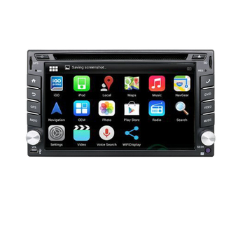 2 Din Pure Android 4.4 Car DVD GPS Player Built In GPS Navigation+Capacitive Touch Screen+Wifi+Bluetooth+Radio+Stereo+Car PC - Intl