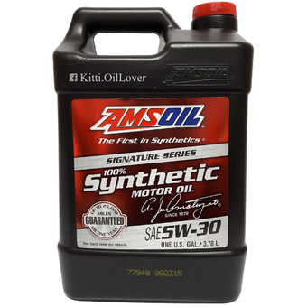 AMSOIL SAE 5W-30 Signature Series 100% Synthetic Motor Oil น้ำมันเครื่องสังเคราะห์ สำหรับเครื่องยนต์เบนซิน (3.78 ลิตร)