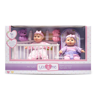 YOU &amp; ME YM 8" MINI TWINS DELUXE SET"