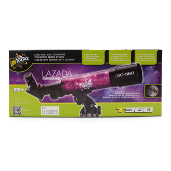 EDU SCIENCE 50MM REFRACTOR AZ TABLETOP LAVENDER 931438