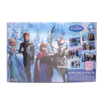 DISNEY 8 PACK PUZZLES IN CARDBOARD BOX 857664