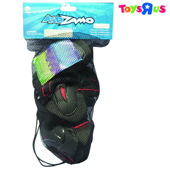 KIDZAMO KZ PROTECTIVE PAD SET RED/BLACK L
