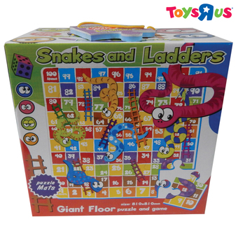 Sun Ta 16Pcs Snakes &amp; Ladders Puzzle Mat