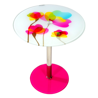U-RO DECOR TORONTO-PF โต๊ะข้างอเนกประสงค์ รุ่นโตรอนโต-พีเอฟ (สีชมพู)