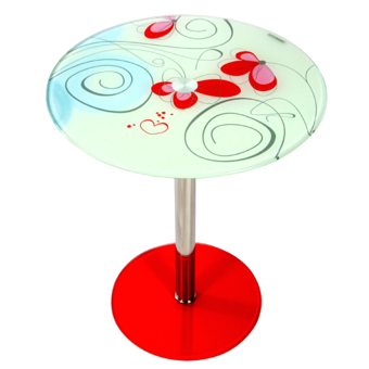 U-RO DECOR TORONTO-R โต๊ะข้างอเนกประสงค์ รุ่นโตรอนโต-อาร์ (สีแดง)