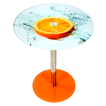 U-RO DECOR TORONTO-O โต๊ะข้างอเนกประสงค์ รุ่นโตรอนโต-โอ (สีส้ม)