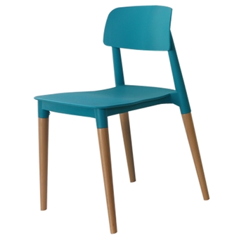 U-RO DÉCOR เก้าอี้ดีไซน์/ อเนกประสงค์ รุ่น EASI - สีเทอร์คอยซ์/บีช