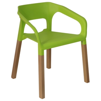 U-RO DÉCOR เก้าอี้ ดีไซน์ พักผ่อน/ มีทีท้าวเเขน/ อเนกประสงค์ รุ่น CONCORD - สีเขียว/บีช