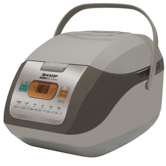 Sharp หม้อหุงข้าวระบบคอมพิวเตอร์ ขนาด 1.0 ลิตร รุ่น KS-COM10-G ( สีเทา )